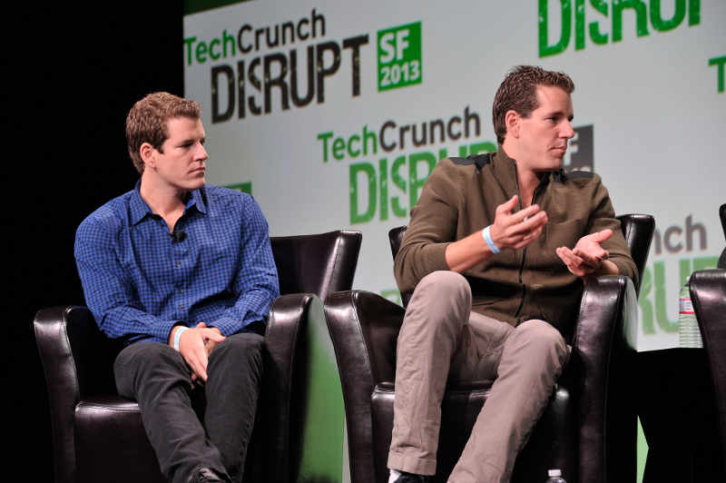Cameron and Tyler Winklevoss at Techcrunch Disrupt