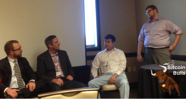 Phil Maher, Michael Lambert, and Michael Cao mining panel.